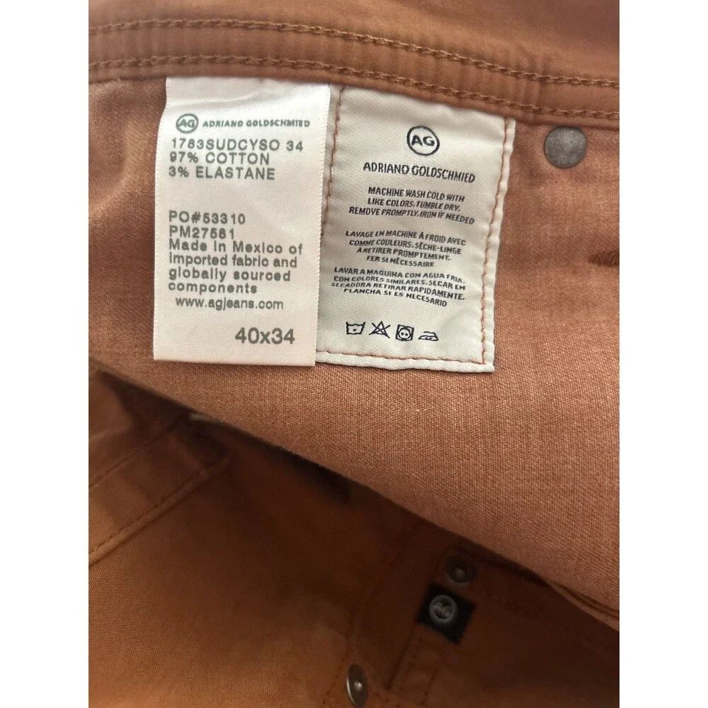 AG Adriano Goldschmied Men’s NWT Tellis Slim Fit Sateen Chino Pants size 40/34